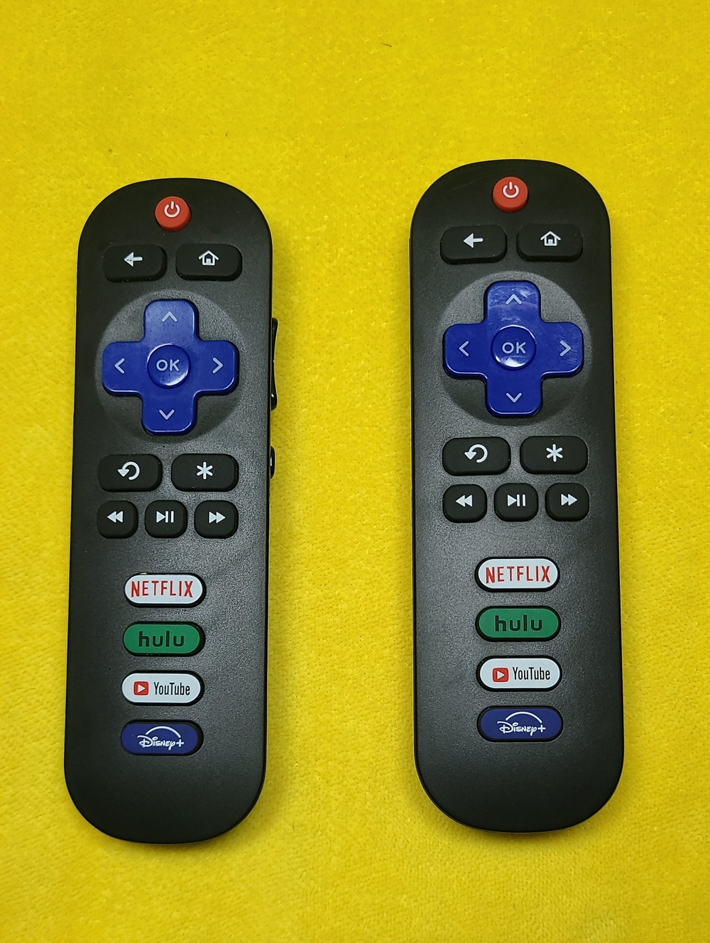 Roku TV remote control,(2)